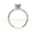 Ékszerpalota eljegyzési gyűrű 1,5ct gyémánttal BRK660 platina 