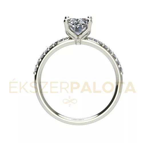 Ékszerpalota eljegyzési gyűrű 1,5ct gyémánttal BRK660 platina 