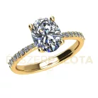 Ékszerpalota eljegyzési gyűrű 1,5ct gyémánttal BRK660 sárga arany 