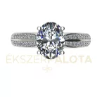 Ékszerpalota eljegyzési gyűrű 1,5ct H/SI gyémánttal BRK662 platina 
