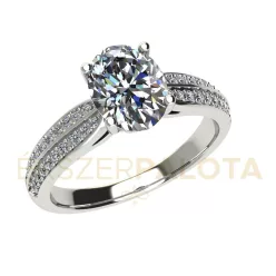   Ékszerpalota eljegyzési gyűrű 1,5ct gyémánttal BRK662 platina 