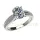Ékszerpalota eljegyzési gyűrű 1,5ct gyémánttal BRK662 platina 