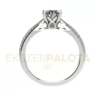Ékszerpalota eljegyzési gyűrű 0,8ct gyémánttal BRK663 fehér arany 