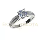 Ékszerpalota eljegyzési gyűrű 0,8ct H/SI gyémánttal BRK663 platina 