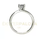 Ékszerpalota eljegyzési gyűrű 0,7ct H/SI gyémánttal BRK666 fehér arany 