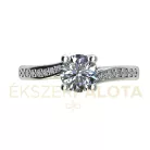Ékszerpalota eljegyzési gyűrű 0,7ct H/SI gyémánttal BRK666 fehér arany 