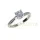 Ékszerpalota eljegyzési gyűrű 0,7ct gyémánttal BRK666 platina 