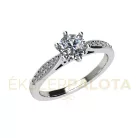 Ékszerpalota eljegyzési gyűrű 0,7ct H/SI gyémánttal BRK667 fehér arany 