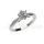 Ékszerpalota eljegyzési gyűrű 0,7ct H/SI gyémánttal BRK667 platina 