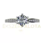 Ékszerpalota eljegyzési gyűrű 0,7ct H/SI gyémánttal BRK667 platina 