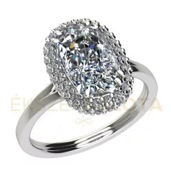   Ékszerpalota eljegyzési gyűrű 1,5ct gyémánttal BRK668 fehér arany 