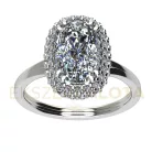 Ékszerpalota eljegyzési gyűrű 1,5ct gyémánttal BRK668 fehér arany 