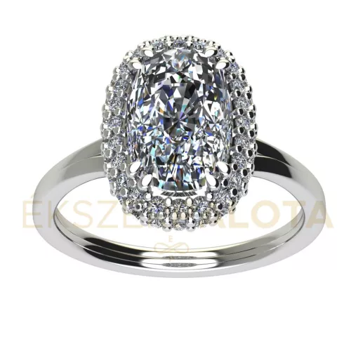 Ékszerpalota eljegyzési gyűrű 1,5ct gyémánttal BRK668 fehér arany 