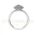 Ékszerpalota eljegyzési gyűrű 1,5ct gyémánttal BRK668 fehér arany 