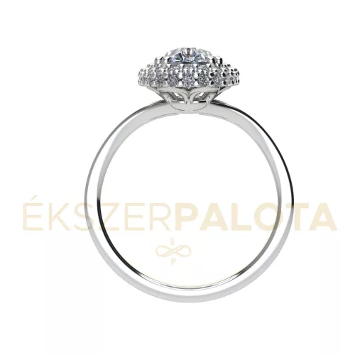 Ékszerpalota eljegyzési gyűrű 1,5ct H/SI gyémánttal BRK668 platina 