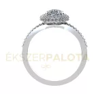 Ékszerpalota eljegyzési gyűrű 1,5ct gyémánttal BRK669 fehér arany 