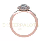 Ékszerpalota eljegyzési gyűrű 1,5ct gyémánttal BRK669 rozé arany 