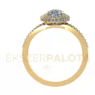 Ékszerpalota eljegyzési gyűrű 1,5ct H/SI gyémánttal BRK669 sárga arany 