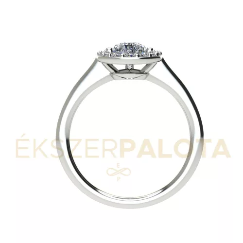 Ékszerpalota eljegyzési gyűrű 0,8ct gyémánttal BRK671 platina 