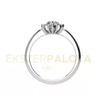 Ékszerpalota eljegyzési gyűrű 0,8ct gyémánttal BRK672 fehér arany 