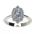 Ékszerpalota eljegyzési gyűrű 0,8ct G/VS gyémánttal BRK672 platina 