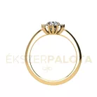 Ékszerpalota eljegyzési gyűrű 0,8ct gyémánttal BRK672 sárga arany 