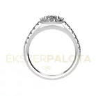 Ékszerpalota eljegyzési gyűrű 1ct gyémánttal BRK674 platina 