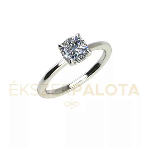 Ékszerpalota eljegyzési gyűrű 1ct G/VS gyémánttal BRK675 platina 