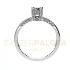 Ékszerpalota eljegyzési gyűrű 0,4ct gyémánttal BRK678 fehér arany 