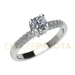   Ékszerpalota eljegyzési gyűrű 0,4ct gyémánttal BRK678 platina 