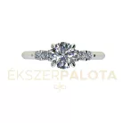 Ékszerpalota eljegyzési gyűrű 0,8ct G/VS gyémánttal BRK680 fehér arany 