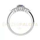 Ékszerpalota eljegyzési gyűrű 0,8ct gyémánttal BRK680 fehér arany 