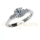 Ékszerpalota eljegyzési gyűrű 0,8ct H/SI gyémánttal BRK680 platina 