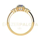 Ékszerpalota eljegyzési gyűrű 0,8ct G/VS gyémánttal BRK680 sárga arany 