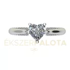 Ékszerpalota eljegyzési gyűrű 0,7ct G/VS gyémánttal BRK682 fehér arany 