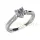 Ékszerpalota eljegyzési gyűrű 0,7ct G/VS gyémánttal BRK682 platina 