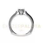 Ékszerpalota eljegyzési gyűrű 0,7ct G/VS gyémánttal BRK682 platina 