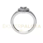Ékszerpalota eljegyzési gyűrű 0,5ct G/VS gyémánttal BRK683 platina 