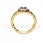 Ékszerpalota eljegyzési gyűrű 0,5ct H/SI gyémánttal BRK683 sárga arany 