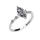 Ékszerpalota eljegyzési gyűrű 0.9ct G/VS1 gyémánttal BRK693 fehér arany