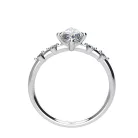 Ékszerpalota eljegyzési gyűrű 0.9ct G/VS1 gyémánttal BRK693 fehér arany