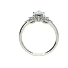 Ékszerpalota eljegyzési gyűrű 0.9ct gyémánttal BRK696 fehér arany