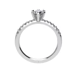 Ékszerpalota eljegyzési gyűrű 0.6ct gyémánttal BRK697 fehér arany