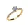 Ékszerpalota eljegyzési gyűrű 0.6ct G/VS1 gyémánttal BRK697 sárga arany