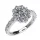 Ékszerpalota eljegyzési gyűrű 0.4ct G/VS1 gyémánttal BRK704 fehér arany