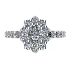 Ékszerpalota eljegyzési gyűrű 0.4ct G/VS1 gyémánttal BRK704 fehér arany