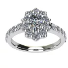 Ékszerpalota eljegyzési gyűrű 0.4ct G/VS1 gyémánttal BRK704 fehér arany