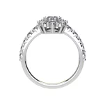 Ékszerpalota eljegyzési gyűrű 0.4ct G/VS1 gyémánttal BRK704 fehér arany