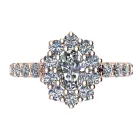 Ékszerpalota eljegyzési gyűrű 0.4ct G/VS1 gyémánttal BRK704 rozé arany