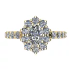 Ékszerpalota eljegyzési gyűrű 0.4ct G/VS1 gyémánttal BRK704 sárga arany